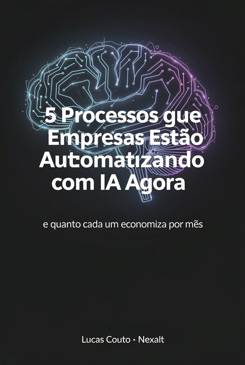 Capa do guia: 5 Processos que Empresas Estão Automatizando com IA Agora